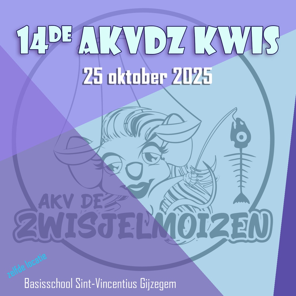 Kwistafel (max. 5 personen) voor de 14de AKVDZ KWIS